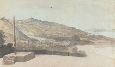 Landschaft mit Fluss oder See von Robert Mabon