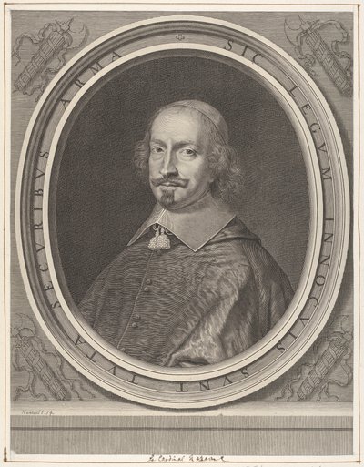 Kardinal Jules Mazarin, ca. 1652 von Robert Nanteuil