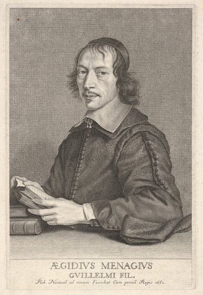 Gilles Ménage, ca. 1652 von Robert Nanteuil