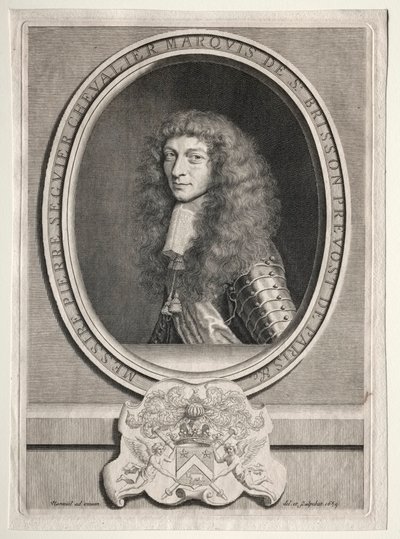 Pierre Seguier Chevalier, Marquis de St. Brisson von Robert Nanteuil