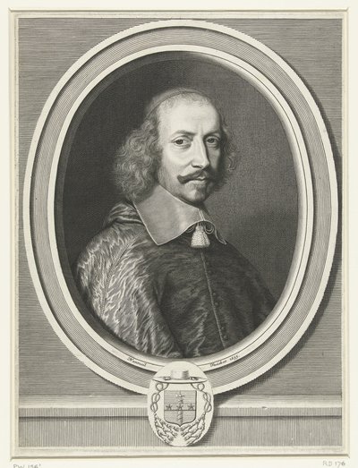 Porträt von Kardinal Mazarin, 1655 von Robert Nanteuil