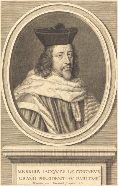 Jacques Le Coigneux von Robert Nanteuil after Henri Beaubrun