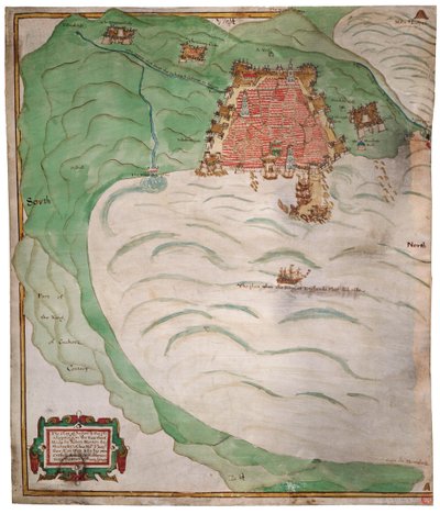Karte der Bucht von Algier von Robert Norton