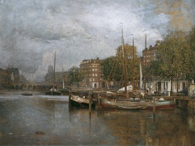 Kanal in Rotterdam von Robert Russ