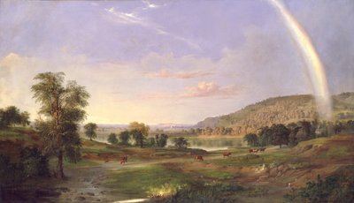 Landschaft mit Regenbogen von Robert Seldon Duncanson
