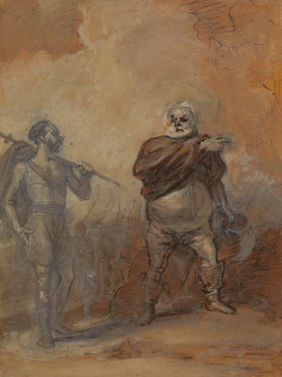 Falstaff unterrichtet Bardolph von Robert Smirke