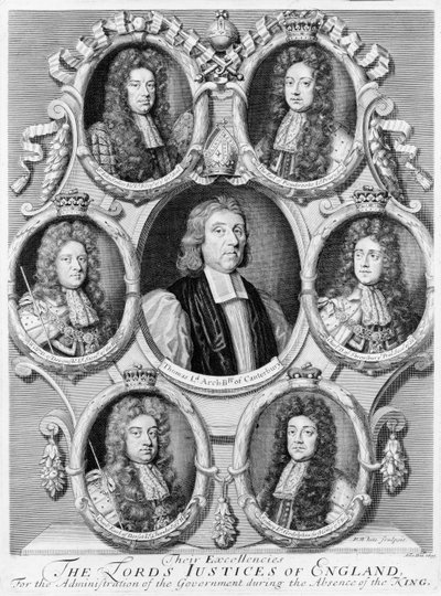 Die Obersten Richter von England, 1695 von Robert White