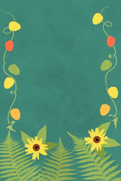Sonnenblumenfarne, 2022 von Roberta Murray