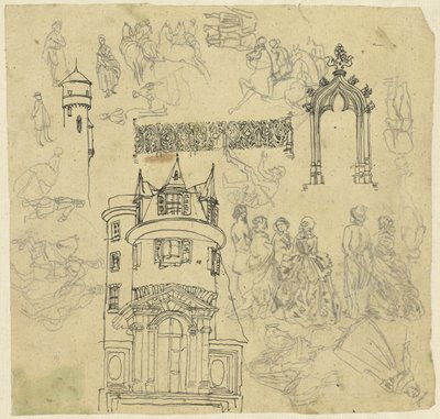 Architektur und Figuren von Rodolphe Bresdin