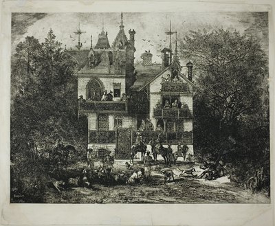 Abfahrt zur Jagd von Rodolphe Bresdin