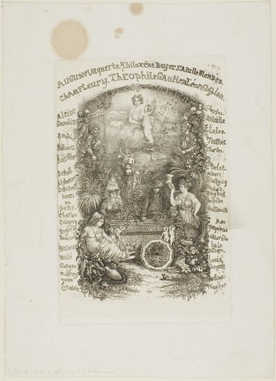 Frontispiz für die Revue Fantaisiste von Rodolphe Bresdin