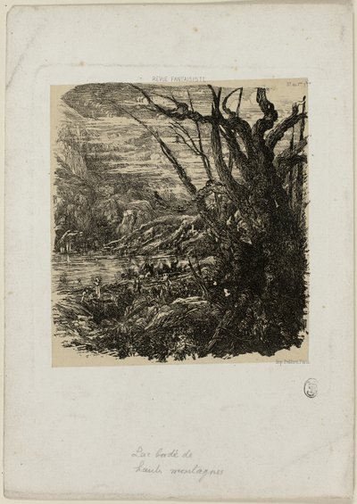 See in den Bergen, aus Revue Fantaisiste von Rodolphe Bresdin