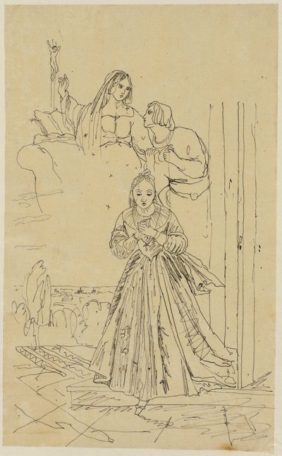 Zuflucht im Gebet von Rodolphe Bresdin