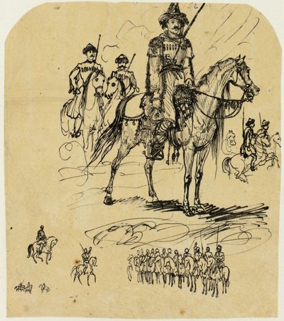 Russische Kavallerie von Rodolphe Bresdin