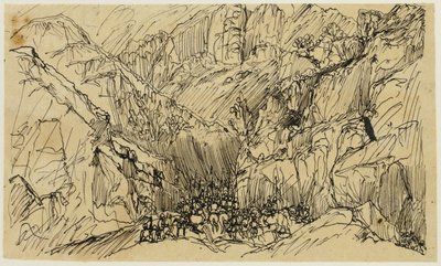 Truppen im Pass von Rodolphe Bresdin