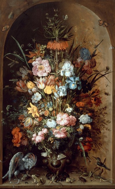 Blumenstillleben mit Kaiserkrone, 1624 von Roelant Savery