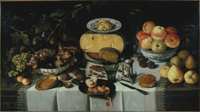 Stillleben mit Käse und Früchten von Roelof Koets