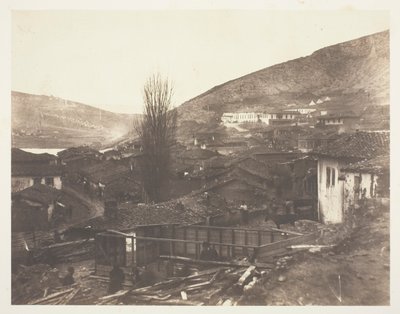 Die Eisenbahnstraße in Balaklawa von Roger Fenton