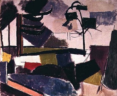 Unvollendete Landschaft mit Baumzweigen von Roger de La Fresnaye
