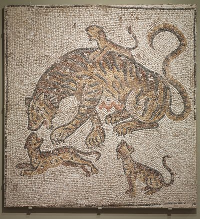 Tigerin und Junge, ca. 300 n. Chr. von Roman