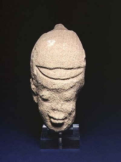 Helmtragender Kopf, aus Aniba, Nubien von Roman Period Egyptian