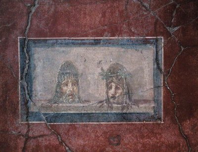 Zwei Theatermasken von Roman Roman