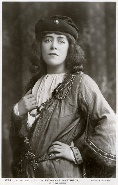 Edith Wynne Matthison, britische Schauspielerin, ca. 1907 von Rotary Photo