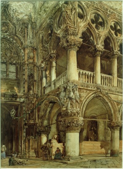 Dogenpalast in Venedig von Rudolf von Alt