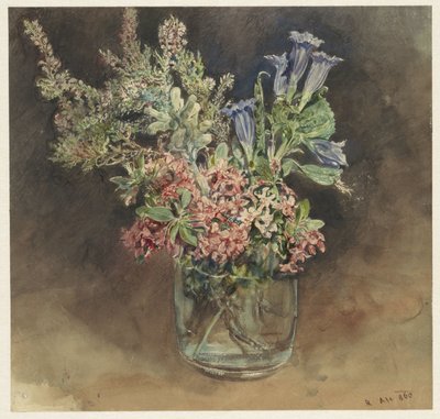 Glas mit Alpenblumen von Rudolf von Alt