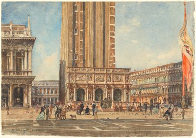 Die Piazza San Marco von Rudolf von Alt