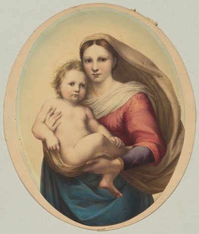 Kopie nach Raphaels Sixtinischer Madonna von Rudolph Geudtner