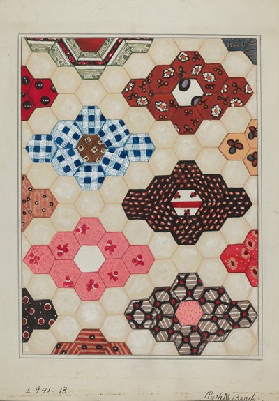 Quilt 1 Abschnitt von Ruth M Barnes