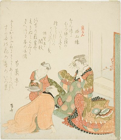 Kurtisane und Kunde von Ryuryukyo Shinsai