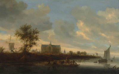 Ansicht der Stadt Alkmaar von Salomon Ruysdael