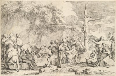 Die Kreuzigung des Polykrates von Salvator Rosa