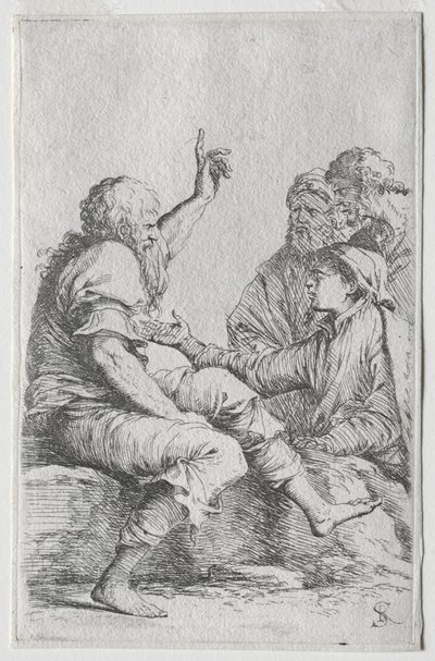 Die Figurenserie: Figur, 1656-57 von Salvator Rosa