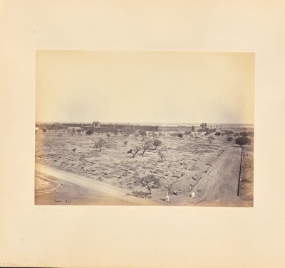 Delhi; Der Palast, von der Jumma Musjid aus von Samuel Bourne