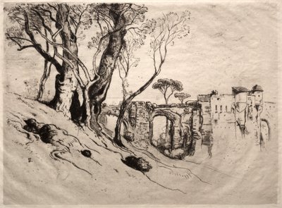 Die Olivenbäume der Riviera, 1884 von Samuel Colman