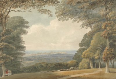 Entfernte Ansicht von Windsor Castle von Samuel Davis