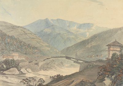 Blick in der Nähe von Tassisudon [Tashicho Dzong] in Bhutan von Samuel Davis