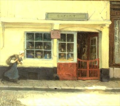 Straßenszene von Samuel Henry William Llewelyn