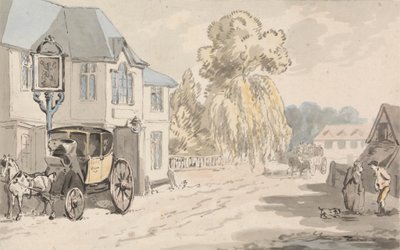 Reiter vor einem Gasthaus von Samuel Howitt