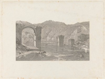 Brücke bei Narni von Samuel Middiman