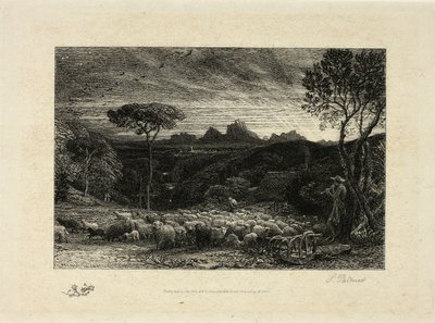 Das Öffnen der Falte von Samuel Palmer