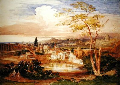 Rom von den Borghese-Gärten aus von Samuel Palmer