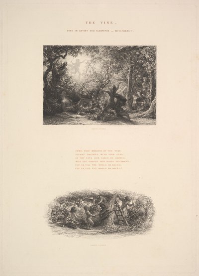 Der Weinstock, oder Plumper Bacchus, 1880 von Samuel Palmer