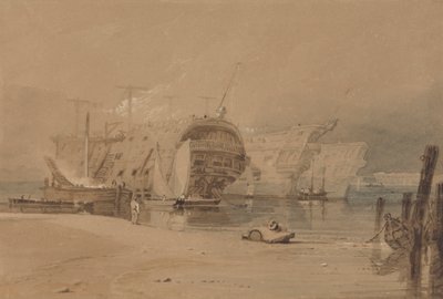 Schiffe in Plymouth von Samuel Prout