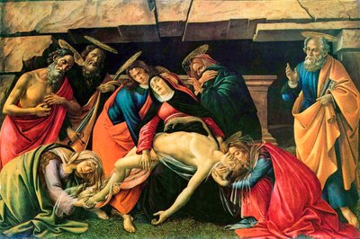 Beweinung Christi, 1490-1492 von Sandro Botticelli