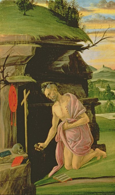St. Hieronymus, 1490er Jahre von Sandro Botticelli
