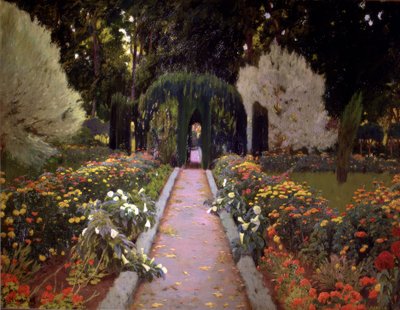 Gärten von Aranjuez (Der Laubengang) von Santiago Rusiñol